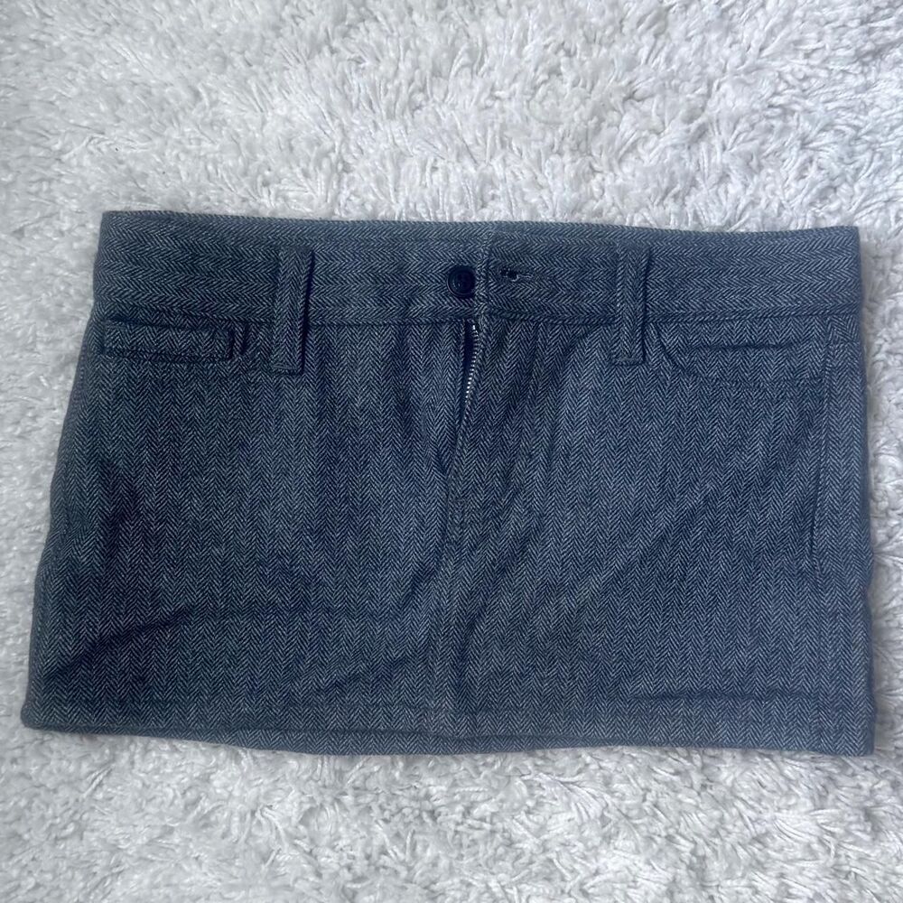 John Galt Women's Grey and Khaki Skirt